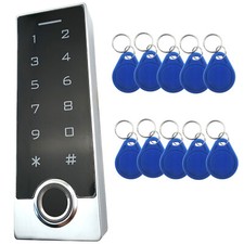 Fingerprint Access IC Tag 13.56MHz Writer Reader Waterproof Keypad Door Control