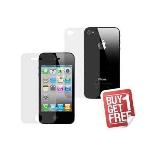 2x iPhone 4 4S Clear Front + Back Screen Protector FULL BODY - Picture 1 of 1