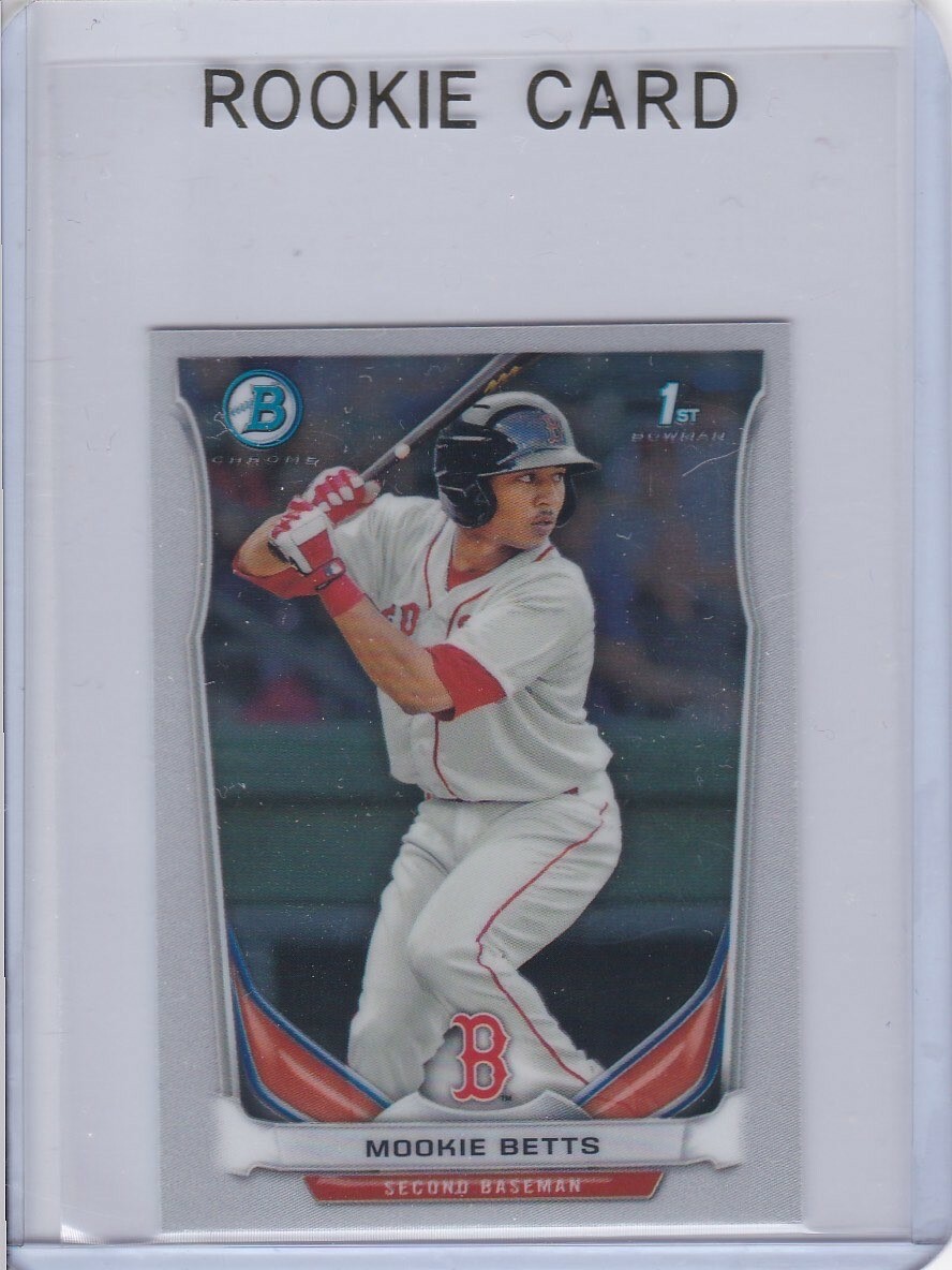 MOOKIE BETTS ROOKIE CARD 2014 Bowman Chrome $$ Mini RC Red Sox Dodgers RARE  MINT | eBay