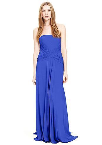 NICOLE MILLER STRAPLESS HEAVY STRETCH CDC GOWN DRESS SIZE 12 $795 DM0036 - Picture 1 of 1