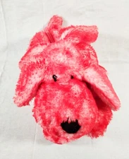 Red Plush Puppy Dog Stuffed Purse Bag Zipper 12"