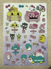 Hello Kitty Characters Sanrio Sticker Sheet New