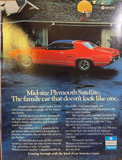 1972 Vintage Magazine Advertisement Plymouth Satellite Garage Art 1972 Vintage Magazine Advertisement Plymouth Satellite Garage Art
