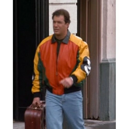 8 Ball Seinfeld Puddy Patrick Warburton Bomber Leather Jacket - BNWT - product listing photo