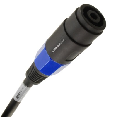 6-inch Neutrik Speakon NL4FX Male to Female Mono-Bridged 12AWG