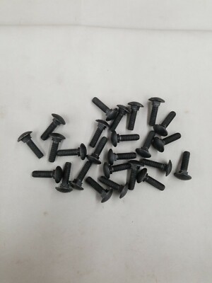 M8 x 1.25 x 30 MM (FT) Coarse  Class 4.6 Carriage Bolt Geoblack Plated.(25pcs)