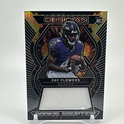2023 Obsidian Football - Zay Flowers Rookie Eruption /25 Baltimore Ravens