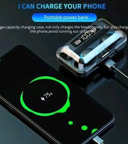 TWS Stereo Sound Wireless Earbuds With Touch Control And Charging Case - Picture 2 of 9