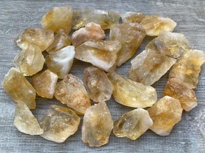 #ad Grade A Citrine Raw Stone 1quot; 2quot; Rough Citrine Chunks Raw Citrine Stones $64.85