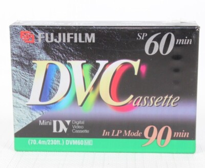 Fuji Film DVC Mini DV Digital Videocassettes  DVM60 60 SP/90 1 cassette  