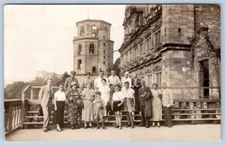 1935 RPPC GRUSS VOM HEILELBERGER SCHLOSS HEIDLEBERG CASTLE PHOTO POSTCARD