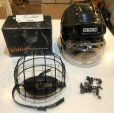 CCM ice hockey roller hockey helmet with Oakl...