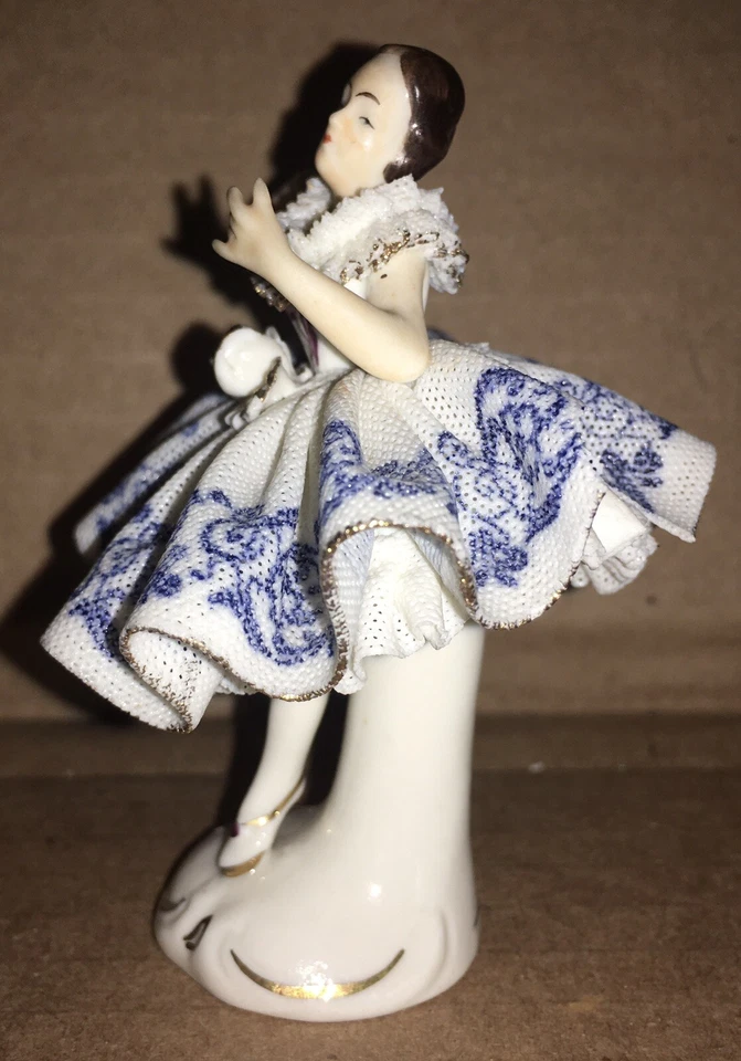 Antigua bailarina de cerámica de Dresde Naida Volkstedt? Foto 3 de 4