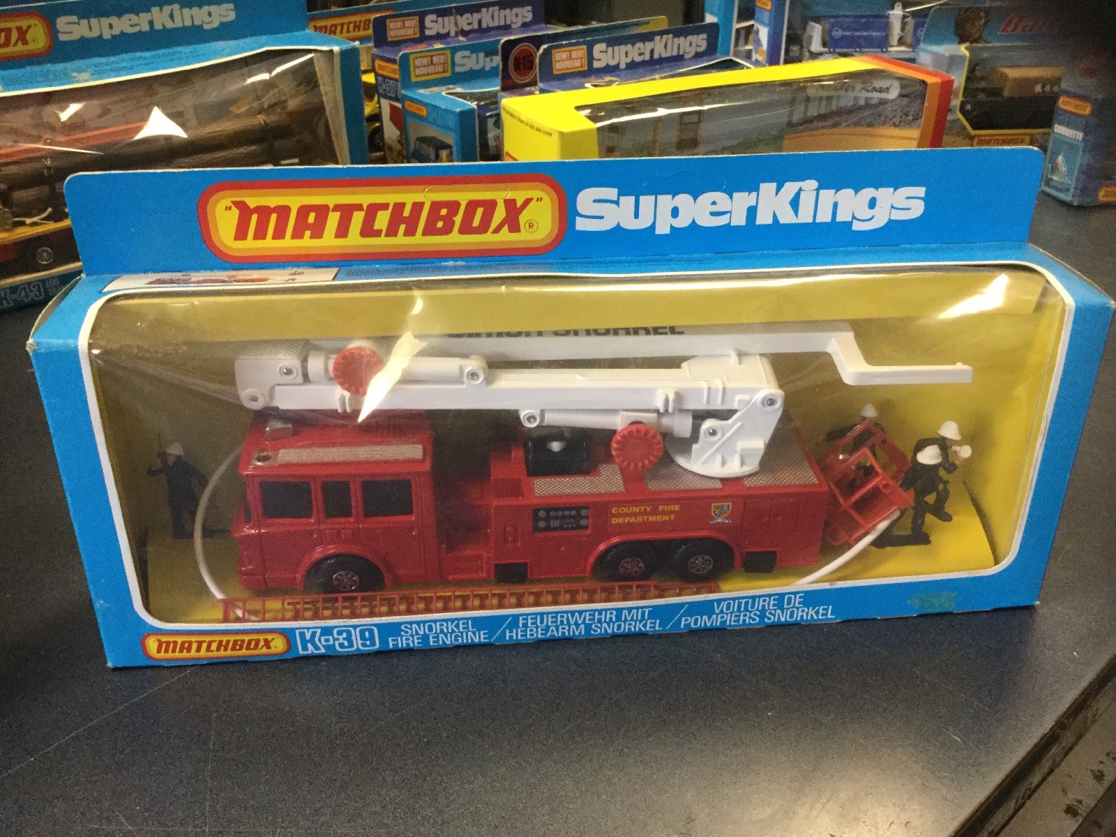 Matchbox K39 Snorkel Fire Engine 1979 Lesney Products New Unpunched Matchbox K39 Snorkel Fire Engine 1979 Lesney Products New Unpunched