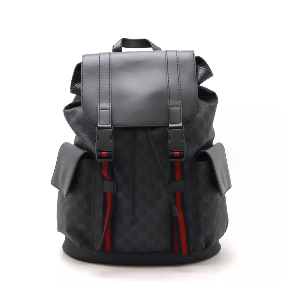 SAC À DOS GUCCI GG SUPREME SHERRY LINE NOIR