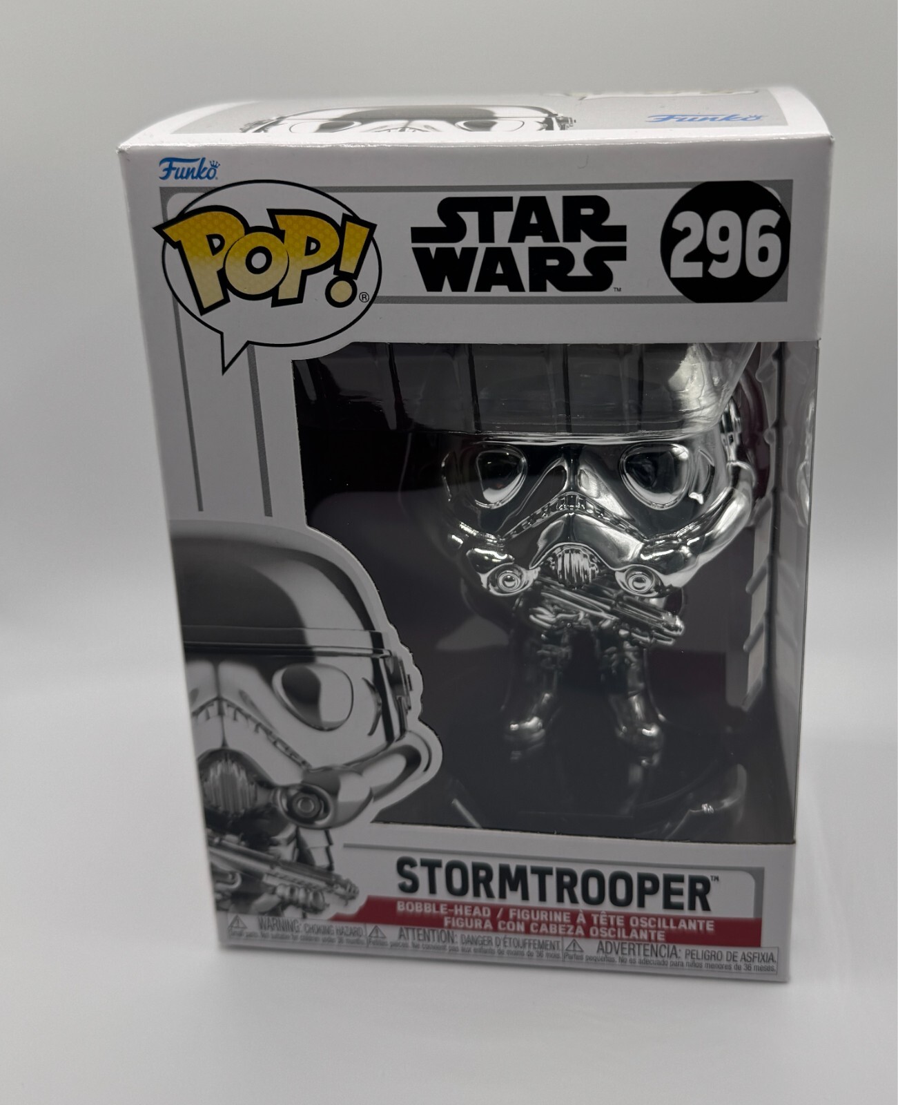 Funko Pop! - Star Wars - Silver Chrome Stormtrooper - #296