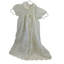 Madonna VTG Long Vintage Christening Dress Cap Baby Baptism Gown First Communion