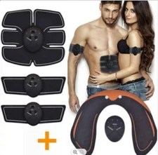 Rechargeable EMS Abs Stimulator Fitness Gear Muscle Abdominal toning Trainer USB