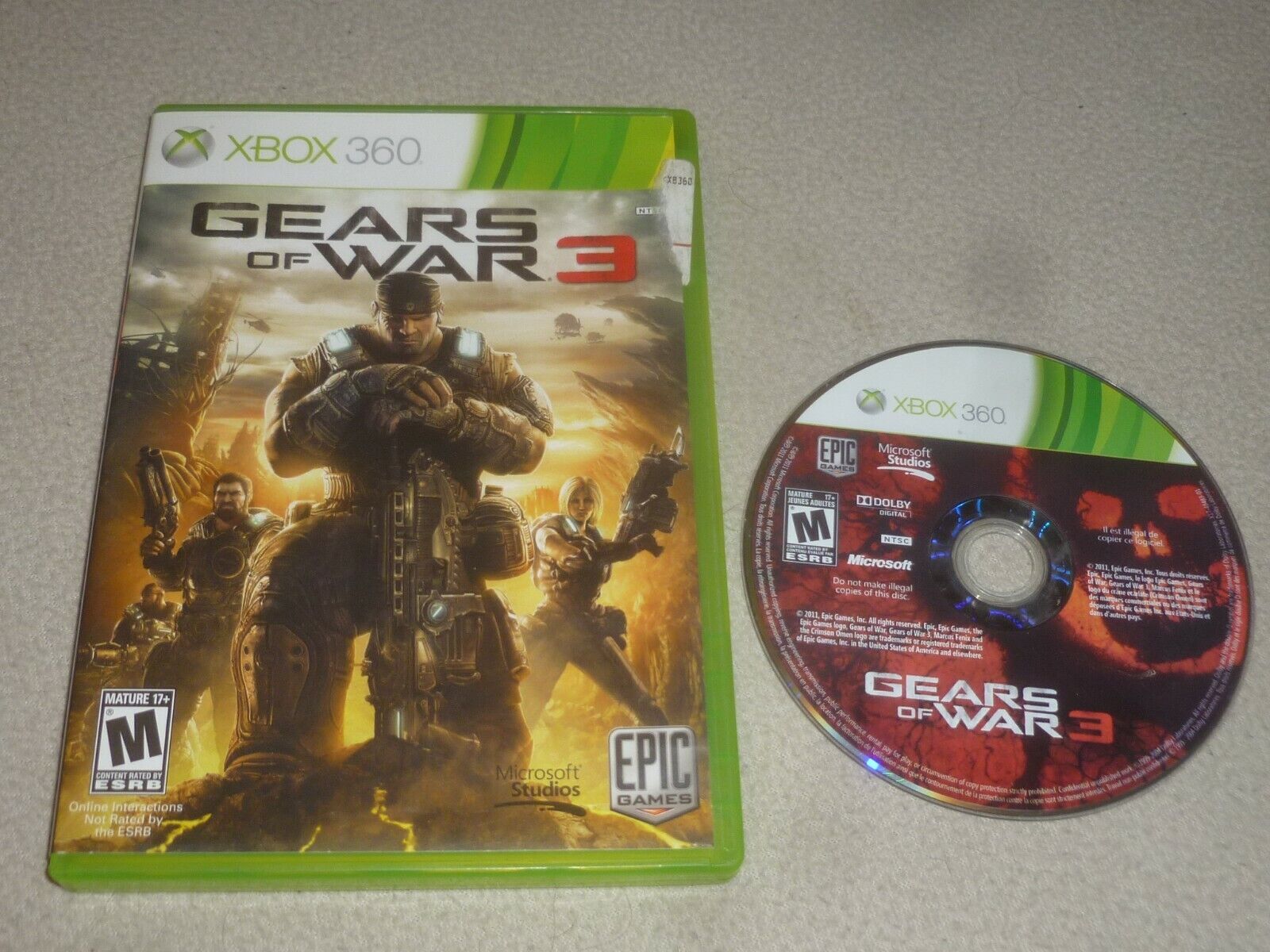 Game Gears of War 3 Xbox 360 Tiro - Microsoft - GAMES E CONSOLES - GAME  XBOX 360 / ONE : PC Informática