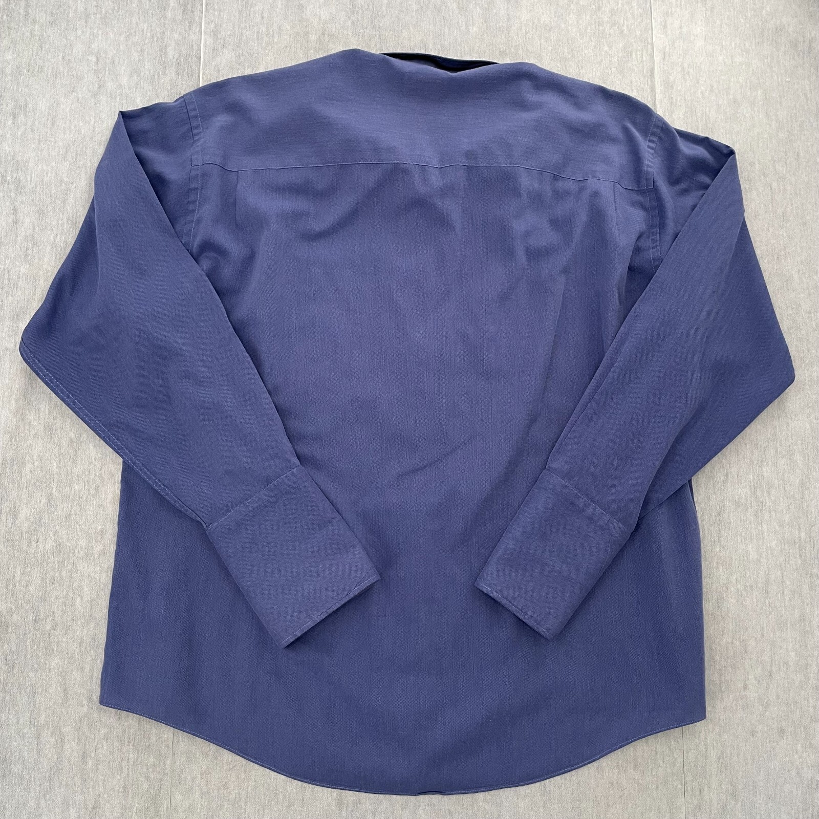 Camicia YSL Saint Laurent adulto 16 5 blu polsino francese con bottoni manica lunga uomo