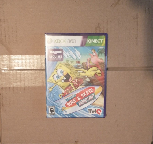 SpongeBob's Surf & Skate Roadtrip Xbox 360 Video Game Tested w/Manual
