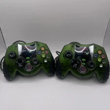 2x Nyko Air Flo EX Wired Controllers for OG Xbox - Blows Air On Hands - TESTED