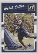 2016 Donruss Rookies Press Proof Blue Maliek Collins #332 07rd