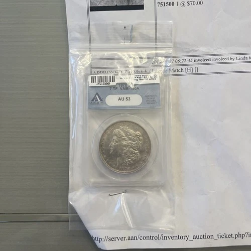 1878-P Morgan Silver Dollar AU53/ANACS