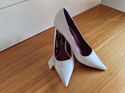 Stilettos Weiß by Tamaris Gr. 37 Neu Leder High Heels Pumps Klassisch Elegant