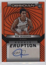 2024-25 Panini Obsidian Electric Etch Orange Flood /99 Oso Ighodaro Auto RC