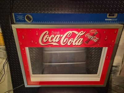 Vintage Coca-Cola Schaukasten Leuchtkasten Vitrine Wandvitrine Beleuchtet