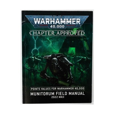 GW 40k 8th Edition Chapter Approved - Warhammer 40,000 Annual 2022 MK II VG+