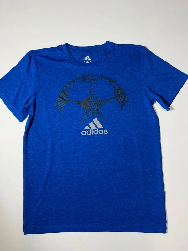 Adidas T-Shirt Bleu Casual Enfant Garçon XL #7 - Photo 1/4