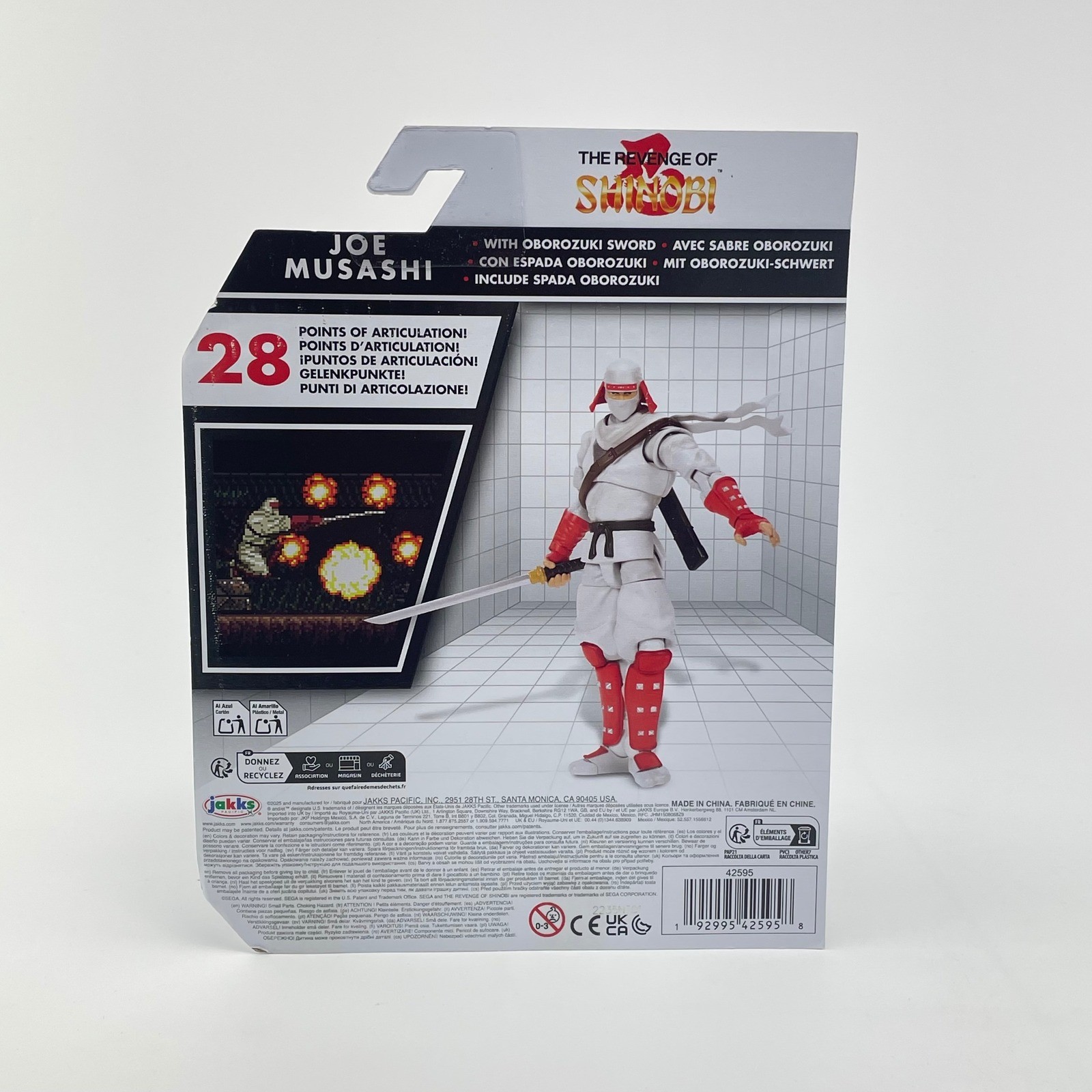 SEGA The Revenge of Shinobi Joe Musashi 4" Action Figure Jakks Pacific New
