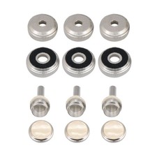 ABS Plastic Inlay Finger Button with Top Bottom Cap Trumpet Valve Repair Kit