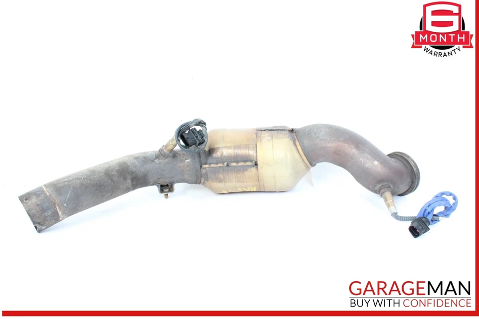 14-17 Maserati Quattroporte S Ghibli AWD Exhaust Downpipe Left Side OEM - Image 4 of 4