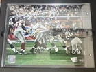 Eli Manning Signed New York Giants 8x10 Super Bowl XLII Escape Photo