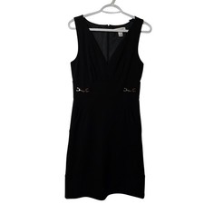 White House Black Market Slimming Empire Waist Sleeveless Little Black Dress