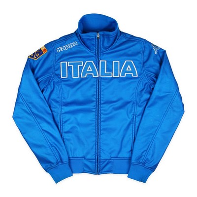 Kappa Italia Vintage Zipper Sweatjacken Trainingsjacke Selten Beliebt Glanz TOP