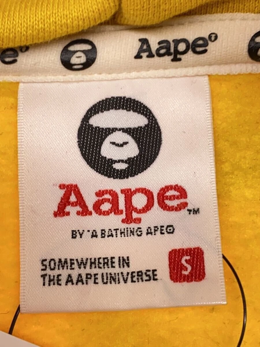 A BATHING APE (BAPE) AAPE BY A BATHING APE pullover felpa con cappuccio giallo S