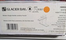 Glacier Bay Modern Single-Handle Single-Hole Bathroom Faucet in Bronze