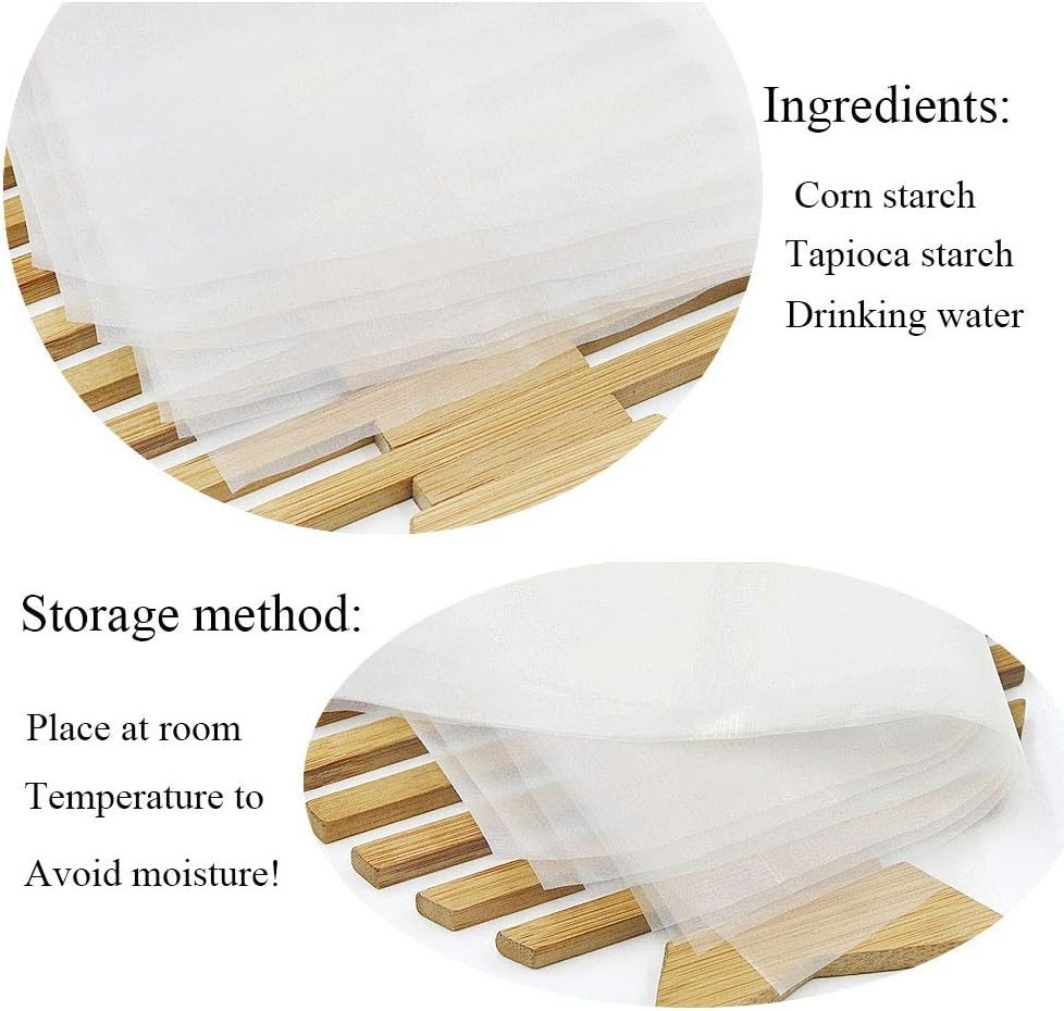 100 Edible Rectangle Potato Starch Rice Wafer Paper Sheet White Vegetable 9"x12.