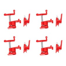  4 Pack 3/4" Wood Gluing Pipe Clamp Set Heavy Duty PRO Woodworking Cast Iron