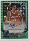 2025-26 Bowman Chrome Green Geometric Refractor 50/99 Zach Edey #BCA-ZE Auto