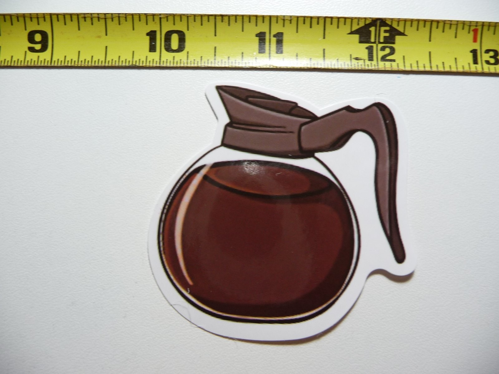 CLASSIC COFFEE CARAFE DECAL STICKER BEVERAGE MORNING WAKE UP FUN