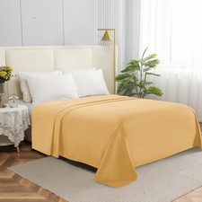 Elegant Comfort Premium Hotel Quality 1-Piece Flat Sheet Luxury Softest 1500