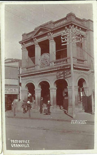 Post Office Granville NSW . Vintage Real Photo Australian postcard.