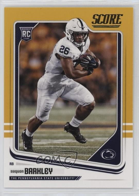 2018 Score Rookies Gold Saquon Barkley #359 Rookie RC 0e1b