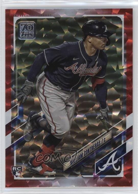 2021 Topps Red 100/199 William Contreras #390 1e8j