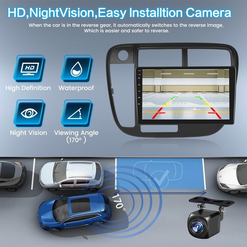 2+64G for Honda Civic 1996-2000 Android Car Radio Stereo with Wireless CarPla... - Picture 5 of 7